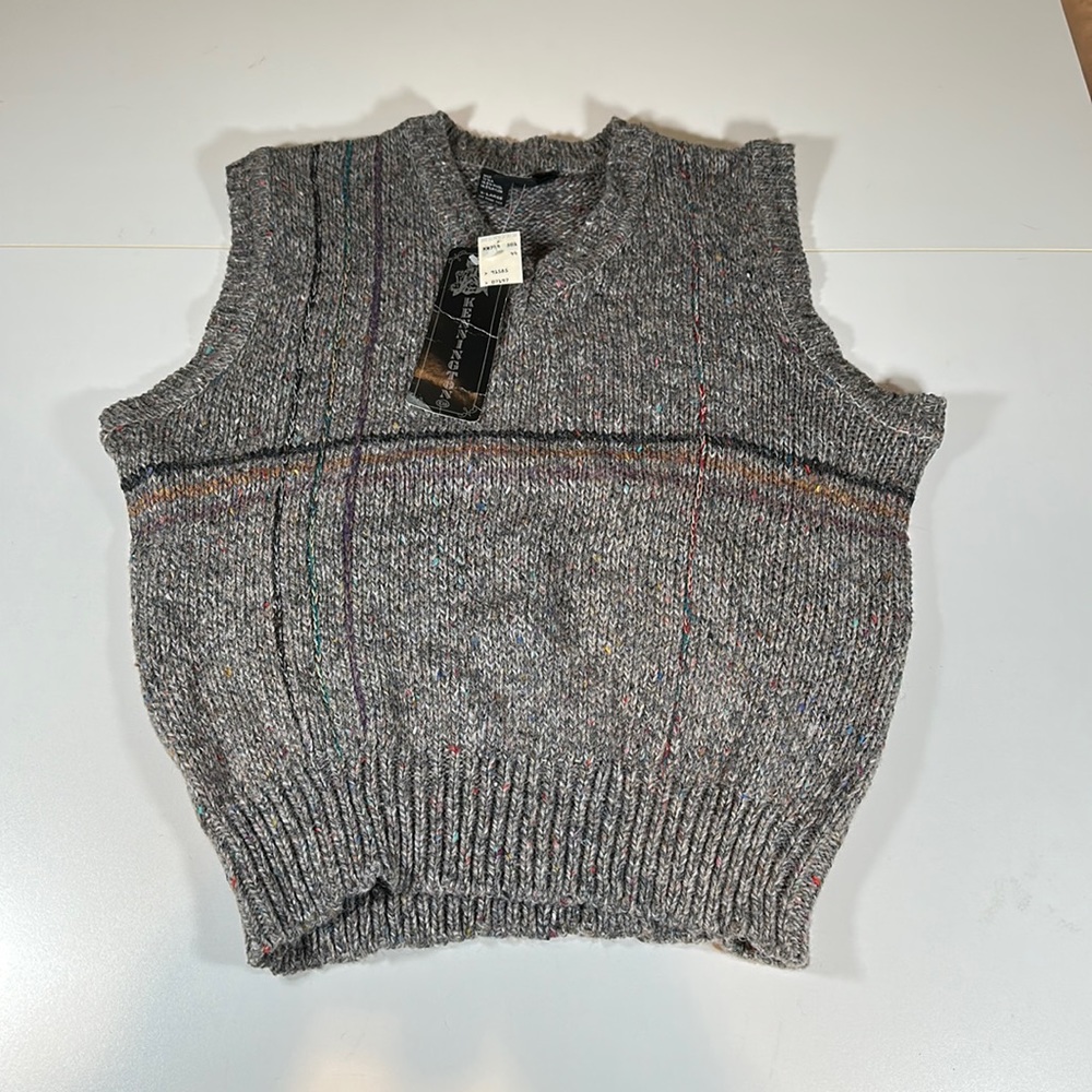 Vintage Knotted Kensington Grandpa Style Sweater Vest  sz XL